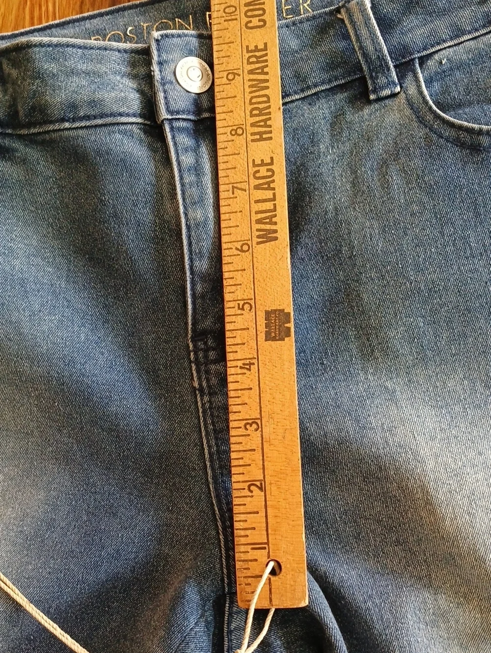 Boston Proper Embellished Embroidered Stretch Denim Jeans - 10